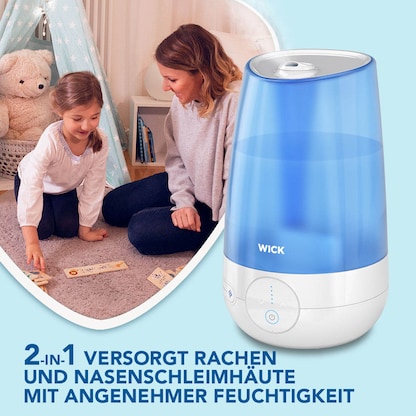 Artikelbild 3 für WICK WUL565E Kaltluft Ultraschall Luftbefeuchter weiß/blau 21 W, Artikelnummer 723641