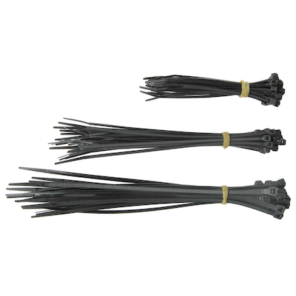 Artikelbild für CON:P Kabelbinder-Set schwarz 25x 100,0, 25x 160,0, 25x 190,0 mm x 2,5 mm, 75 St., Artikelnummer 260625