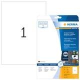 Artikelbild 1 für HERMA wetterfeste Folienetiketten 4577 weiß 210,0 x 297,0 mm, 20 Blatt, Artikelnummer 363503