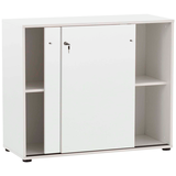 Artikelbild 1 für MÖBELPARTNER Schiebetürenschrank 400, 701763 weiß 1 Fachboden 100,1 x 41,0 x 83,6 cm, Artikelnummer 774007