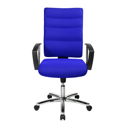Artikelbild 12 für office discount Bürostuhl Unni Med Deluxe Stoff blau, Gestell chrom, Artikelnummer 367971