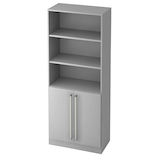 Artikelbild 1 für HAMMERBACHER Regalschrank 7700 CE, V7700/5/5/CE lichtgrau 80,0 x 42,0 x 200,4 cm, 1 St., Artikelnummer 861056