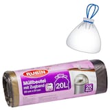 Artikelbild 1 für RUBIN Müllbeutel 20,0 l schwarz, 25 St., Artikelnummer 213262