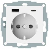 Artikelbild 1 für MERTEN Steckdose mit USB-Anschluss, 1 St., Artikelnummer 176509