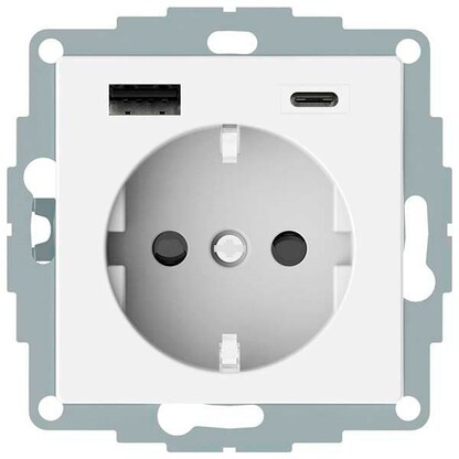 Artikelbild für MERTEN Steckdose mit USB-Anschluss, 1 St., Artikelnummer 176509