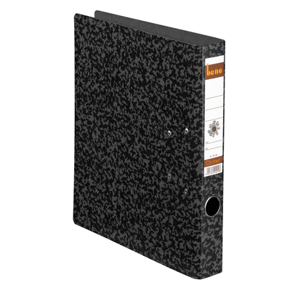 Artikelbild 2 für bene Hartpappe Ordner schwarz marmoriert Karton 4,5 cm DIN A4, 1 St., Artikelnummer 415182