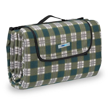 Artikelbild für relaxdays Picknickdecke isoliert dunkelgrün 200,0 x 200,0 cm, 1 St., Artikelnummer 449027