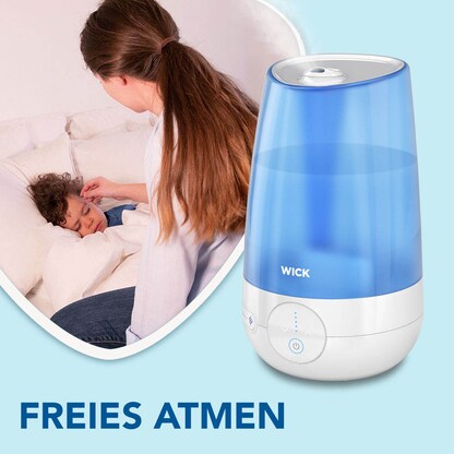 Artikelbild 5 für WICK WUL565E Kaltluft Ultraschall Luftbefeuchter weiß/blau 21 W, Artikelnummer 723641
