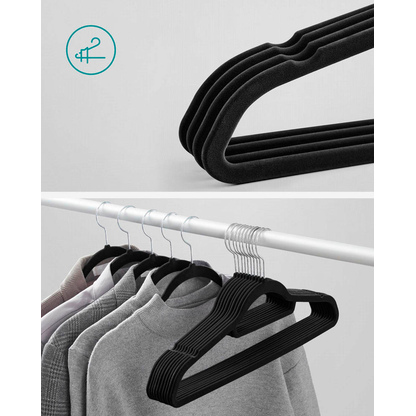 Artikelbild 3 für SONGMICS Kleiderbügel schwarz, 50 St., Artikelnummer 263059