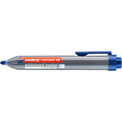 Artikelbild 2 für edding retract 12 Whiteboard-Marker blau 1,5 - 3,0 mm, 1 St., Artikelnummer 476155