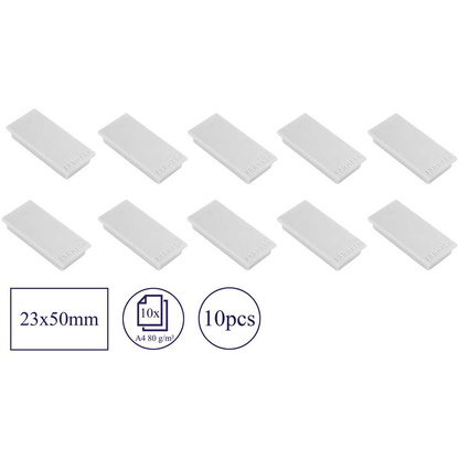 Artikelbild 3 für FRANKEN Magnete grau, Metall 23,0 x 50,0 mm, 10 St., Artikelnummer 783599