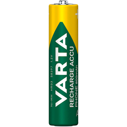 Artikelbild 2 für VARTA Akkus RECHARGE ACCU Phone Ni-MH Micro AAA 800 mAh, 2 St., Artikelnummer 495119