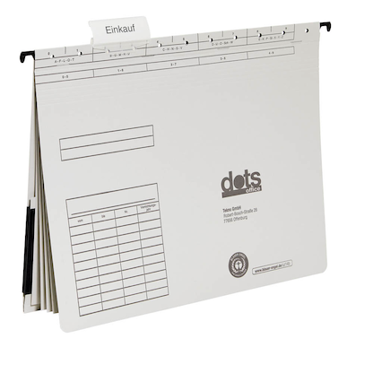 Artikelbild 11 für AKTION: dots Personalhefter Karton lichtgrau DIN A4 4x kaufmännische Heftung, 10 St., Artikelnummer 389585