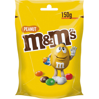 Artikelbild für m&m's PEANUT Schokobonbons 150,0 g, Artikelnummer 689120