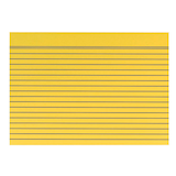 Artikelbild 1 für Karteikarten DIN A5 gelb liniert, 100 St., Artikelnummer 432443