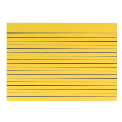 Artikelbild für Karteikarten DIN A5 gelb liniert, 100 St., Artikelnummer 432443