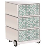 Artikelbild 1 für PAPERFLOW easyBox Vintage Rollcontainer weiß, bunt 60843 4 Auszüge 39,0 x 43,6 x 64,2 cm, Artikelnummer 214469