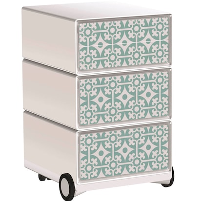Artikelbild für PAPERFLOW easyBox Vintage Rollcontainer weiß, bunt 60843 4 Auszüge 39,0 x 43,6 x 64,2 cm, Artikelnummer 214469