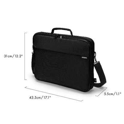 Artikelbild 2 für DICOTA Laptoptasche Multi ONE Recycling-PET schwarz D32089-RPET bis 44,0 cm (17,3 Zoll), Artikelnummer 611034