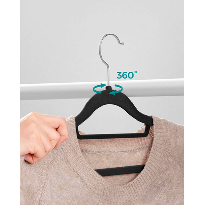 Artikelbild 7 für SONGMICS Kleiderbügel schwarz, 50 St., Artikelnummer 263059