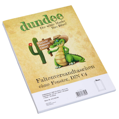 Artikelbild 5 für dundee Faltentaschen DIN C4 ohne Fenster weiß mit 4,0 cm Falte, 10 St., Artikelnummer 612034