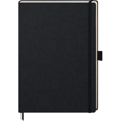 Artikelbild 2 für BRUNNEN Notizbuch KOMPAGNON DIN A4 kariert, schwarz Hardcover 192, davon 16 zum Heraustrennen Seiten, 1 St., Artikelnummer 457481