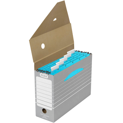 Artikelbild für ELBA Archivboxen Tric grau/weiß 11,0 x 34,0 x 27,0 cm, 10 St., Artikelnummer 961831