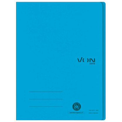 Artikelbild 4 für VON LEITZ Schnellhefter Karton blau DIN A4, 1 St., Artikelnummer 636007