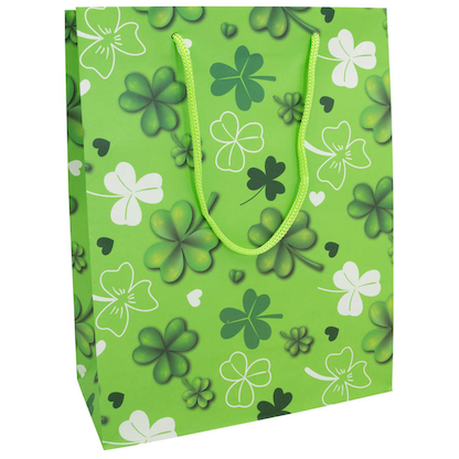 Artikelbild für Idena Geschenktüte Glücksklee grün 18,0 x 23,0 cm, 1 St., Artikelnummer 677058