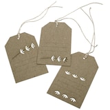 Artikelbild 1 für artoz Geschenkanhänger weiß aus Kraftpapier mit Blumenstanzung, 6 St., Artikelnummer 129118