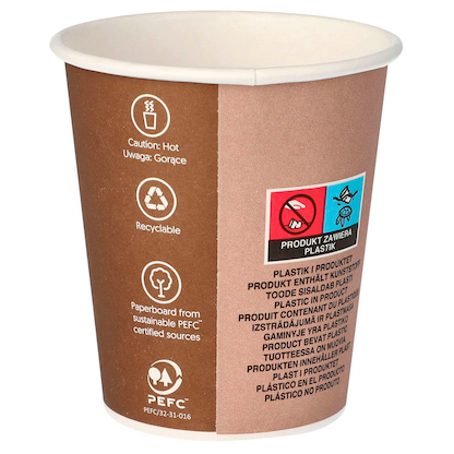 Artikelbild 2 für STARPAK Einweg-Kaffeebecher beige 0,2 l, 50 St., Artikelnummer 796987