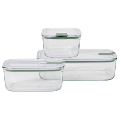 Artikelbild für MEPAL Frischhaltedosen-Set EasyClip grün 2x 0,7 l und 1x 1,5 l, 1 Set, Artikelnummer 371829