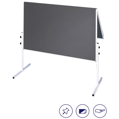 Artikelbild 4 für FRANKEN Moderationswand X-tra!Line 120,0 x 150,0 cm grau, Artikelnummer 509959