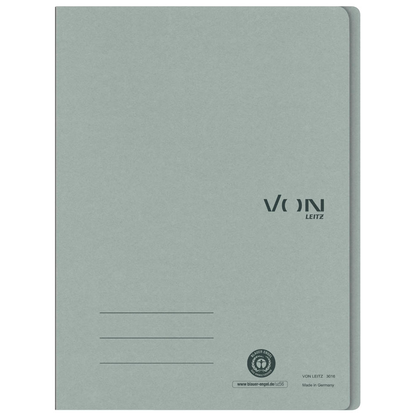 Artikelbild 4 für VON LEITZ Schnellhefter Karton grau DIN A4, 1 St., Artikelnummer 636017