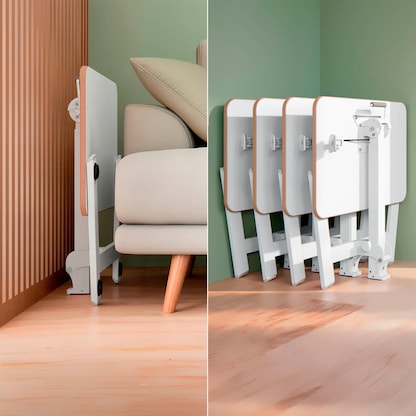 Artikelbild 17 für AKTION: LEITZ Ergo Compact höhenverstellbarer Schreibtisch weiß rechteckig abgerundet, T-Fuß-Gestell weiß 65,0 x 46,0 cm + GRATIS 2x LEITZ Notizbuch DIN A6 kariert, Artikelnummer 718696