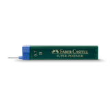 Artikelbild 1 für FABER-CASTELL SUPER-POLYMER Feinminen-Bleistiftminen schwarz B 0,7 mm, 12 St., Artikelnummer 334557