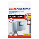 Artikelbild 1 für tesa Powerbond ULTRA STRONG doppelseitige Klebepads für max. 6,0 kg, 2,0 x 6,0 cm, 9 St., Artikelnummer 121217