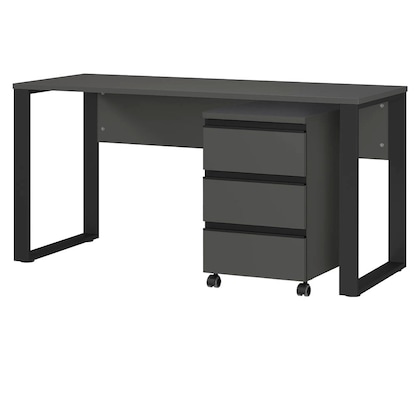 Artikelbild für GERMANIA Adrano Büromöbel-Set grafit, Artikelnummer 620686