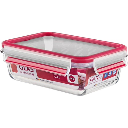 Artikelbild für emsa Frischhaltedose CLIP & CLOSE 6,8 cm hoch transparent 0,7 l, 1 St., Artikelnummer 670251