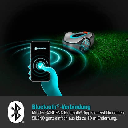 Artikelbild 2 für AKTION: GARDENA SILENO minimo Mähroboter für bis zu 500 m², mit 1 Akku mit Prämie nach Registrierung, Artikelnummer 627394