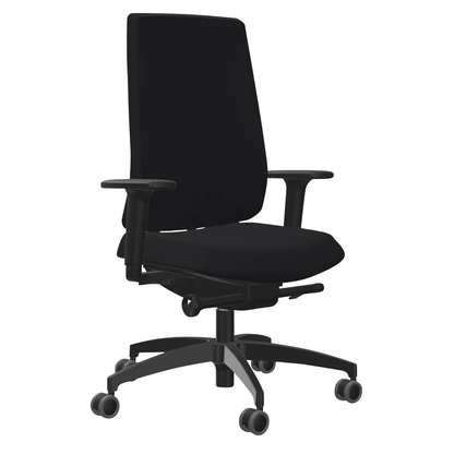 Artikelbild 3 für Dauphin Bürostuhl Indeed operator Stoff schwarz, Gestell schwarz, Artikelnummer 125639