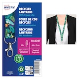 Artikelbild 1 für AVERY Zweckform Lanyards Tropical R4828T, Textilband, grün, 10 St., Artikelnummer 607319