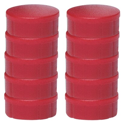 Artikelbild für MAUL Magnete rot, Kunststoff Ø 1,5 cm, 10 St., Artikelnummer 642878