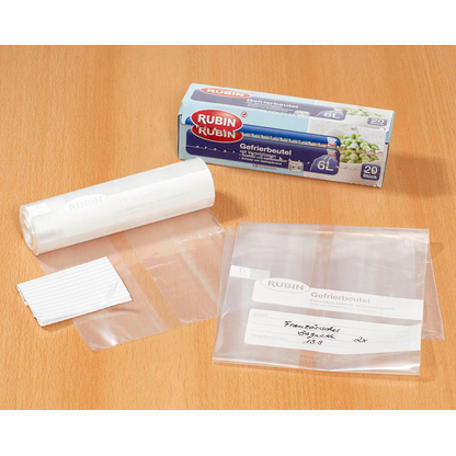 Artikelbild 2 für RUBIN Gefrierbeutel 1,0 l, 40 St., Artikelnummer 534805