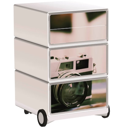 Artikelbild für PAPERFLOW easyBox Vintage Rollcontainer weiß, bunt 61351 4 Auszüge 39,0 x 43,6 x 64,2 cm, Artikelnummer 215182