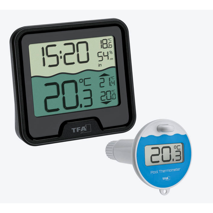 Artikelbild für TFA® 30.3066 MARBELLA Poolthermometer schwarz, Artikelnummer 338036