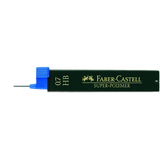 Artikelbild 1 für FABER-CASTELL SUPER-POLYMER Feinminen-Bleistiftminen schwarz HB 0,7 mm, 12 St., Artikelnummer 334565