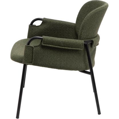 Artikelbild 3 für meet powered by PAPERFLOW Sessel CLOTH grün schwarz Stoff 70,0 x 65,0 x 69,0 cm, 1 St., Artikelnummer 852073