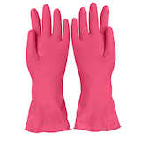 Artikelbild 1 für franz mensch unisex Gummihandschuhe Bettina pink Größe 8, 1 Paar, Artikelnummer 200857