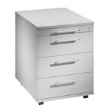 Artikelbild 1 für HAMMERBACHER AC30 Rollcontainer lichtgrau 4 Auszüge 42,8 x 58,0 x 59,0 cm, Artikelnummer 984336